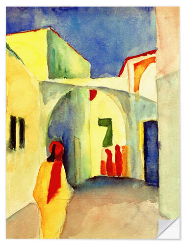 Naklejka na ścianę Alley in Tunis