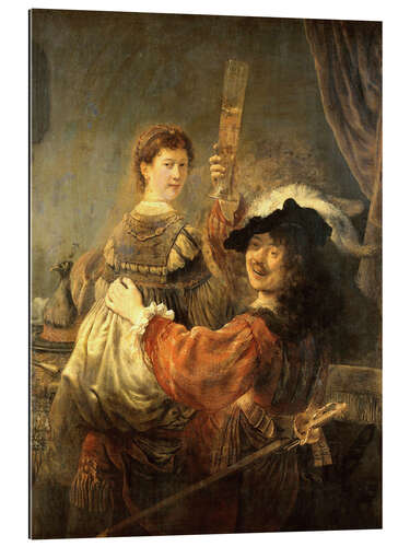 Gallery Print Rembrandt, van Rijn mit seiner Gattin Saskia als Verlorener Sohn