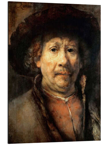 Alubild Rembrandt, das kleine Selbstbildnis