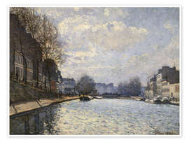 Wall print  Vue du canal Saint-Martin, Paris - Alfred Sisley