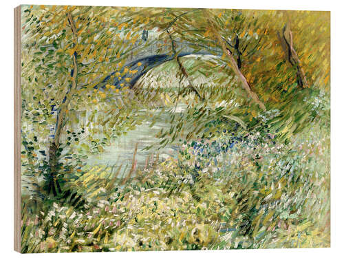 Trebilde Banks of the Seine at Pont de Clichy in spring