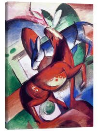 Canvas-taulu  Horse and donkey - Franz Marc