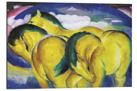 Aluminium print The little yellow horses