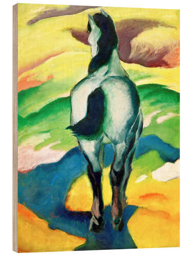 Wood print Blue Horse II
