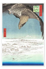 Poster  Fukagawa Susaki e Jumantsubo - Utagawa Hiroshige
