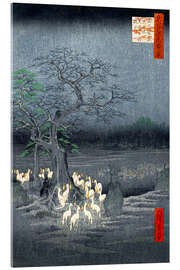 Acrylic print Foxes meeting at Oji