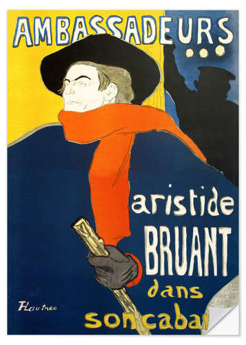 Vinilo para la pared Ambassadeurs, Aristide Bruant