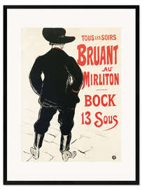 Framed art print Bruant au Mirliton