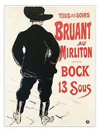 Tableau  Bruant au Mirliton - Henri de Toulouse-Lautrec