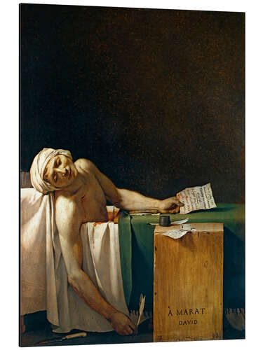 Aluminium print The Death of Marat