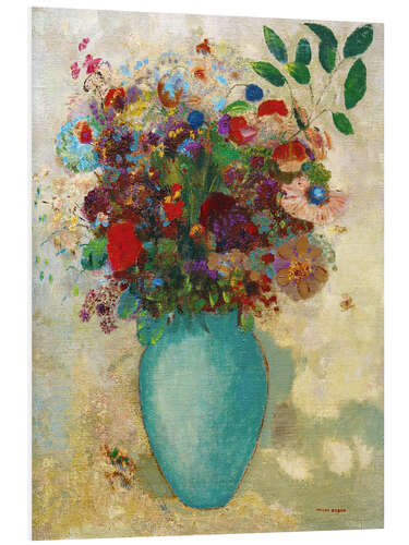 Foam board print The big turquoise vase