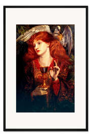 Gerahmter Kunstdruck Jungfrau des heiligen Grals