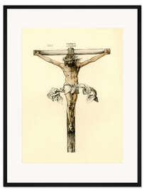 Gerahmter Kunstdruck Christus am Kreuz
