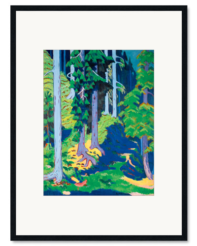 Plakat artystyczny premium w ramie Forest Interior, 1937