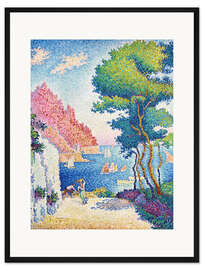 Gerahmter Kunstdruck Capo di Noli bei Genua