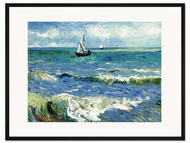 Framed art print The sea at Saintes-Maries-de-la-Mer - Vincent van Gogh