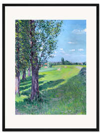 Gerahmter Kunstdruck Petit Gennevilliers vom 'Aumone Graben'