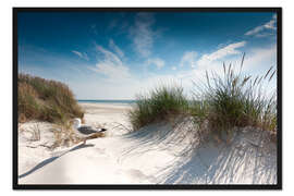 Gerahmter Kunstdruck Sylt – Dünentraum