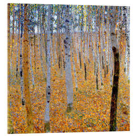 Akrylglastavla  Bokskog I - Gustav Klimt