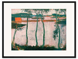 Gerahmter Kunstdruck Baumstudie, Loctudy