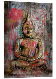 Cuadro de PVC Old Buddha in Graffiti