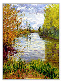 Wall print  Side arm of the Seine - Gustave Caillebotte