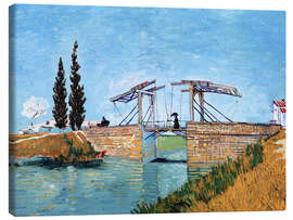 Lærredsbillede  The Langlois Bridge at Arles - Vincent van Gogh
