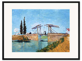 Gerahmter Kunstdruck Die Zugbrücke in Arles