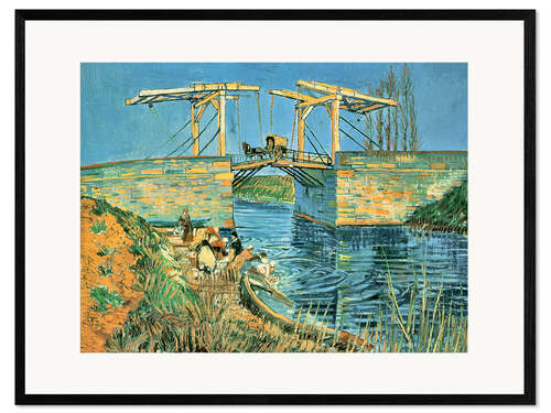 Impression artistique encadrée Le Pont de Langlois à Arles