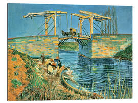 Cuadro de plexi-alu The bridge of Langlois in Arles with washerwomen