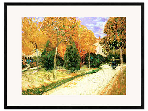 Framed art print City park in autumn