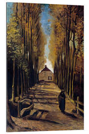 Gallery print Poplar avenue in autumn