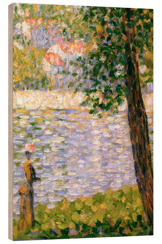 Tableau en bois Promenade matinale