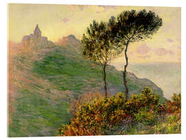 Acrylglasbild  Kirche von Varengeville - Claude Monet