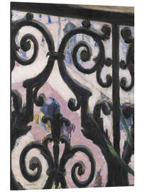 Magnettafel Blick durch ein Balkongitter