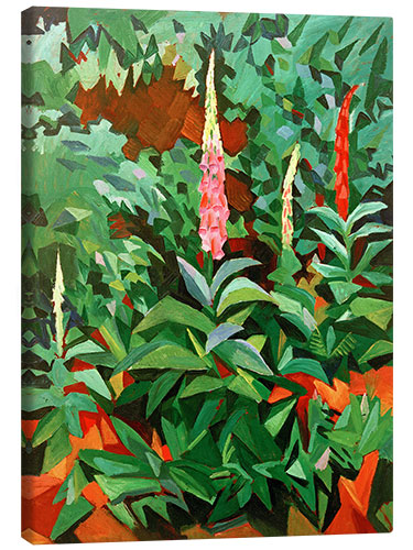 Obraz na płótnie Foxgloves in the Garden
