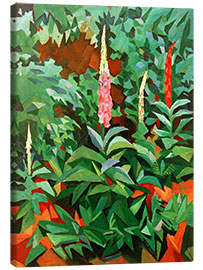 Obraz na płótnie Foxgloves in the Garden - August Macke