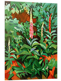 Foam board print Foxgloves in the Garden