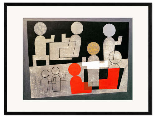 Ingelijste kunstdruk Cafe