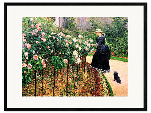 Plakat artystyczny premium w ramie Roses, Garden in Petit Gennevilliers