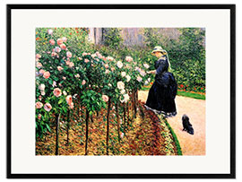 Gerahmter Kunstdruck Rosen im Garten