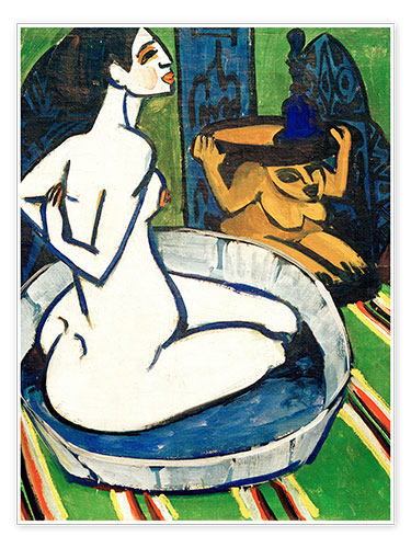Poster Female nude in the tub