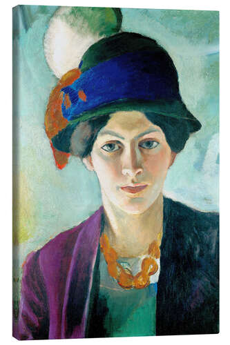 Canvas print Elizabeth in a hat