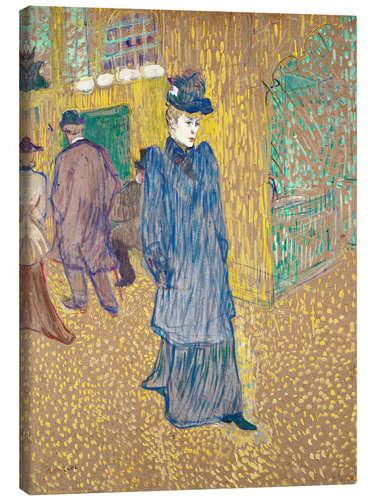 Canvas-taulu Jane Avril sortant du Cabaret