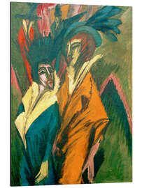 Magnettafel Zwei Frauen auf der Straße