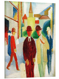 Quadro em PVC Bright street with people