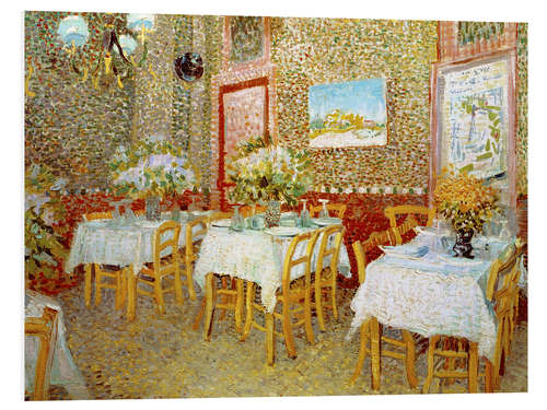 Print på skumplade Interior of a Restaurant