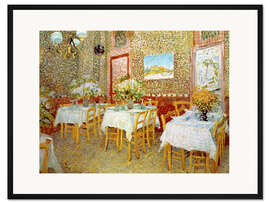 Gerahmter Kunstdruck Inneres eines Restaurants