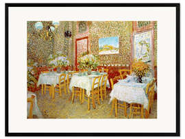 Ingelijste kunstdruk Interior of a Restaurant
