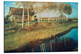 Magnettafel Herbstmorgen am Moorkanal